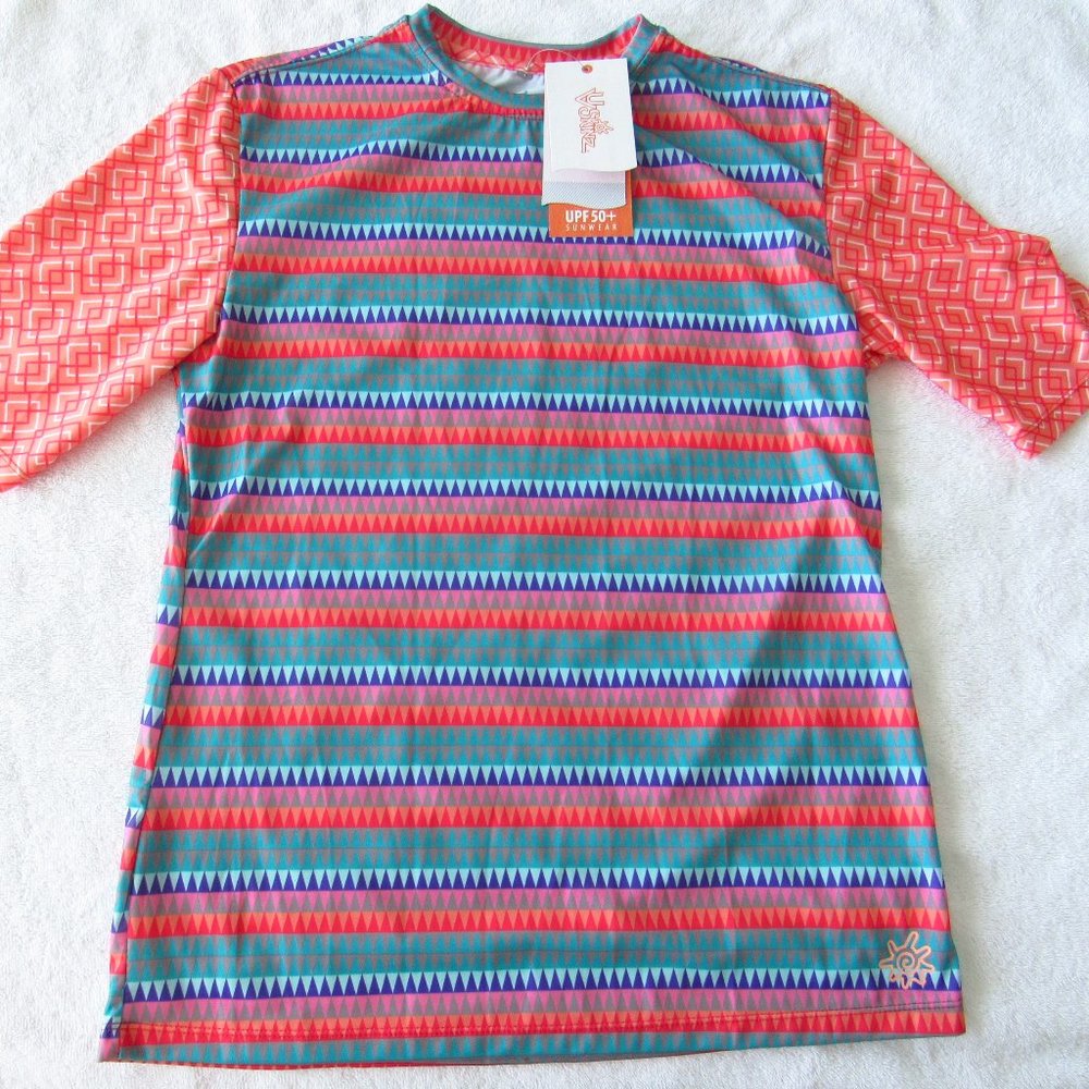 UV Skinz “Island Time” UPF 50+ Top (Size S/New)
